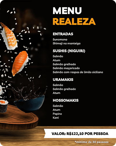Menu Realeza